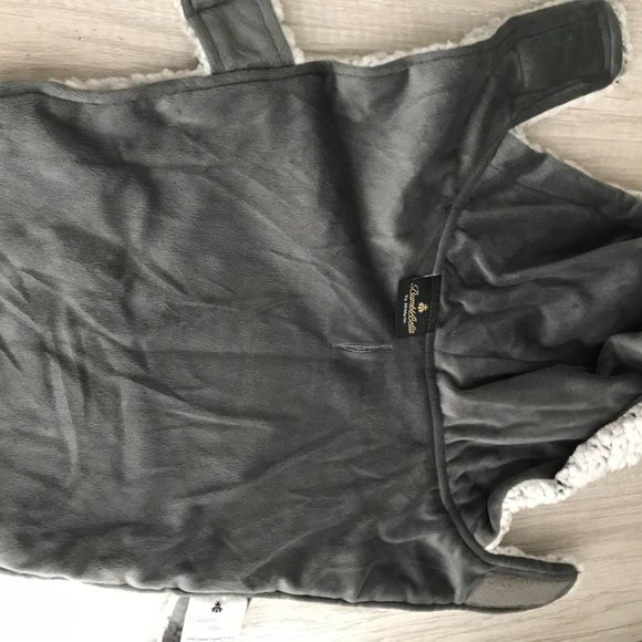 BumbleBella by Jill Martin Sherpa Pet Jacket w/Closure -Grey (Sz X-Small) M91907 - Picture 2 of 4